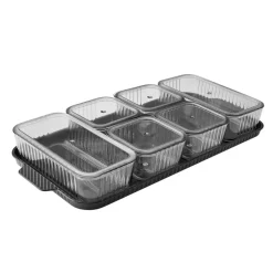 Karaca Frühstücksgeschirr-Sienna 6-teiliges Frühstücksset Grau02