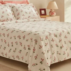 Karaca Tagesdecke Set-Silvie 100% Baumwolle Tagesdecke Set, Rot Red