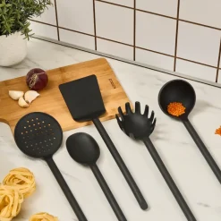 Karaca Backhelfer-Simple 5-teiliges Küchenutensilien-Set, Schwarz Black