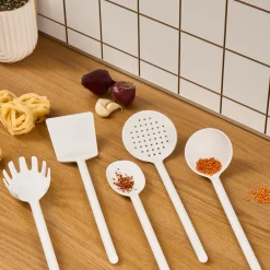 Karaca Backhelfer-Simple 5-teiliges Küchenutensilien-Set, Weiß Whıte