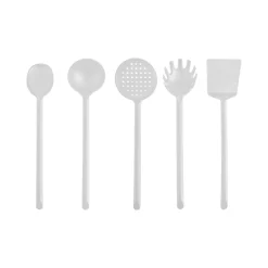 Karaca Backhelfer-Simple 5-teiliges Küchenutensilien-Set, Weiß Whıte