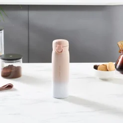 Karaca Thermoskannen-Skyfall Stahl Auslaufsichere Thermoskanne 500 Ml Rosa Pınk01
