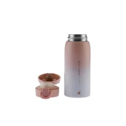 Karaca Thermoskannen-Skyfall Stahl Auslaufsichere Thermoskanne 350 ml Rosa Rosa01