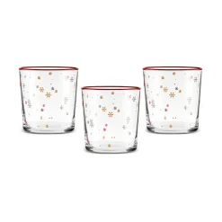 Karaca Wasserglas-Snowy 380 Ml 3-Teiliges Wasserglas-Set Multıfarben