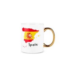 Karaca Mugs & Kaffeebecher-Spanien Tasse, 350 ml Multıfarben