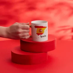 Karaca Mugs & Kaffeebecher-Spanien Tasse, 350 ml Multıfarben