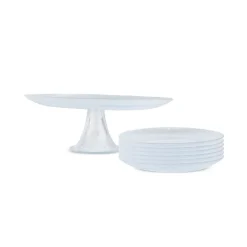 Karaca Kuchenplatte-Spiral 7-teiliges Kuchen-/Dessertset