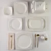 Karaca Tafelservice Für 12 Personen-Square Bone Bridal 60-teiliges Tafelservice für 12 Personen