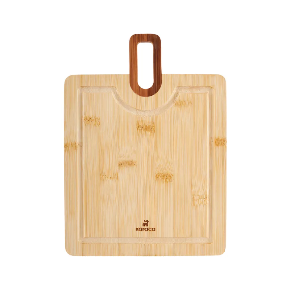 Karaca Schneidebretter-Squarecut 2-teiliges Bambus Schneidebrett