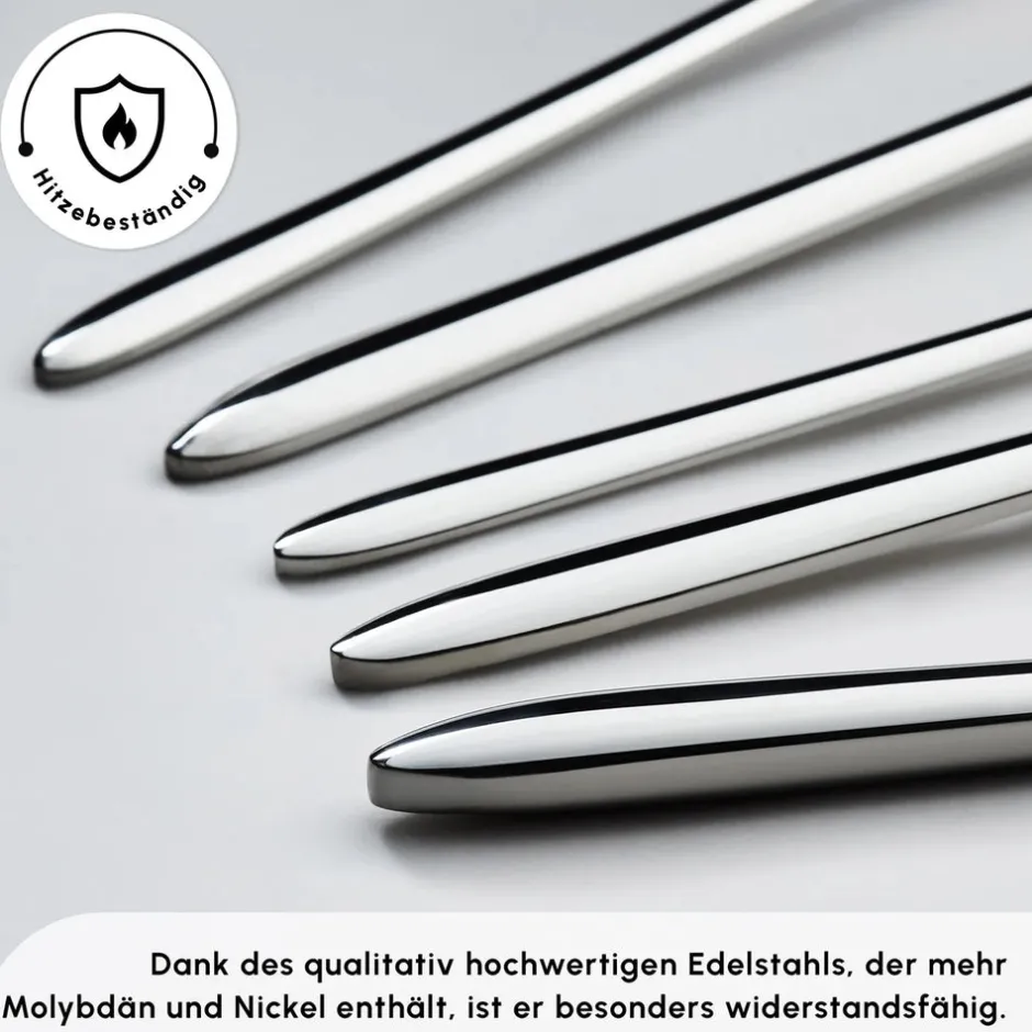 Karaca Bestecksets Für 12 Personen-Stark 84 Teile 12 Personen 316+ Premium-Besteck-Set Platın
