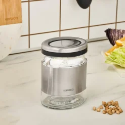 Karaca Salz Und Pfefferstreuer-Stellum, Vorratsglas, 480ML, Inox