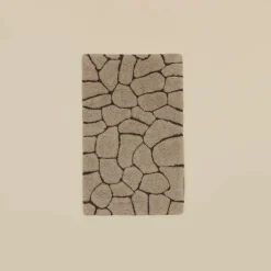 Karaca Badematten-Stone Badvorleger, 50 × 80 cm, Grau