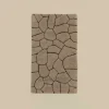 Karaca Badematten-Stone Badvorleger, 60 × 100 cm, Grau