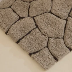 Karaca Badematten-Stone Badvorleger, 60 × 100 cm, Grau