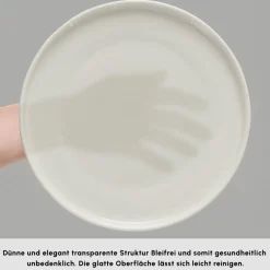 Karaca Tafelservice Für 6 Personen-Stream Bone Felix XL Tafelservice 18-teilig für 6 Personen Weıß01