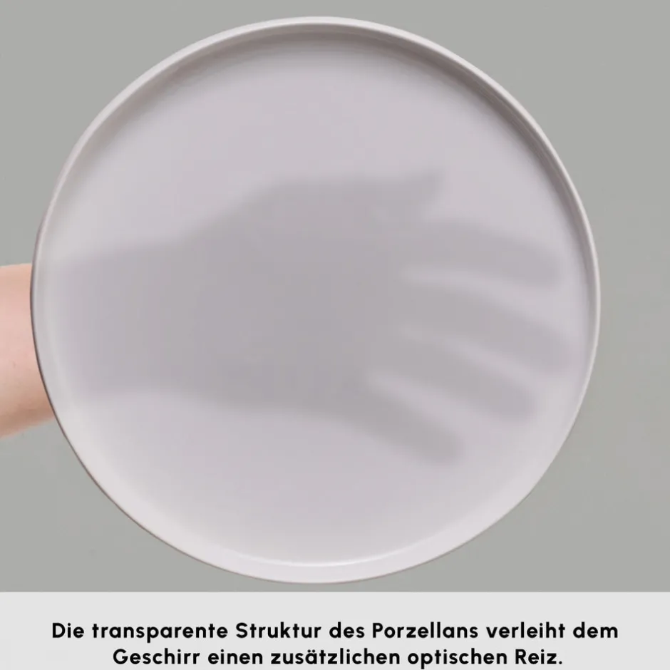 Karaca Frühstücksset Für 6 Personen-Stream Bone Meridian 34-teiliges Frühstücksset für 6 Personen – Weiß Weıß01