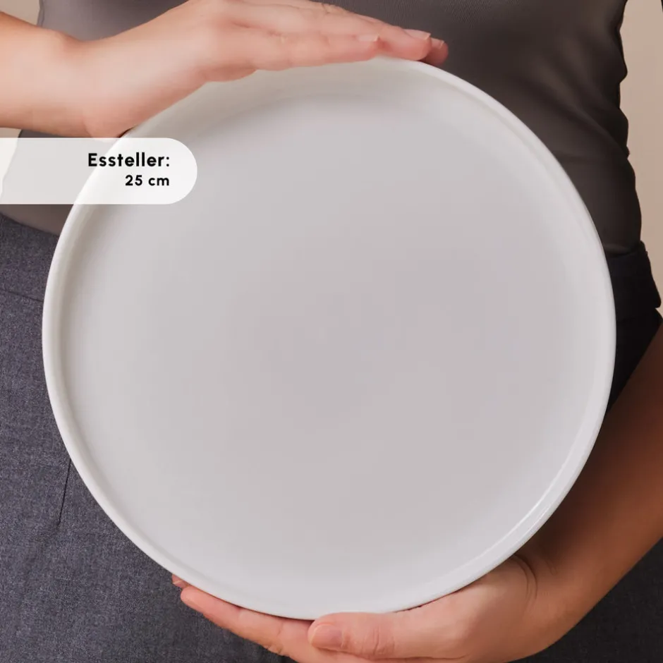 Karaca Frühstücksset Für 6 Personen-Stream Bone Meridian 34-teiliges Frühstücksset für 6 Personen – Weiß Weıß01