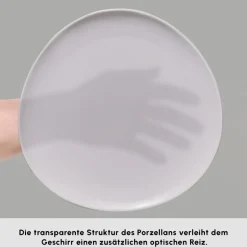 Karaca Frühstücksset Für 6 Personen-Stream Bone Middle 34-teiliges Frühstücksset für 6 Personen – Weiß Weıß01