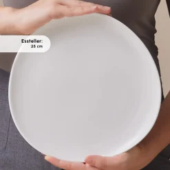 Karaca Frühstücksset Für 6 Personen-Stream Bone Middle 34-teiliges Frühstücksset für 6 Personen – Weiß Weıß01