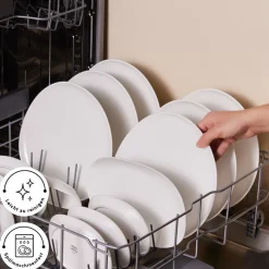 Karaca Frühstücksset Für 6 Personen-Stream Bone Middle 34-teiliges Frühstücksset für 6 Personen – Weiß Weıß01