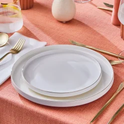 Karaca Tafelservice Für 6 Personen-Streamline New Saturn Gold 24-teiliges Tafelservice, 6 Personen Weıß01