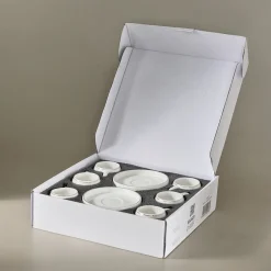Karaca Mokka & Espressotassen Set-Streamline Sunset 6-teiliges Kaffeetassen-Set für 6 Personen, 100 ml Weıß01