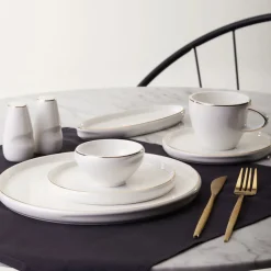 Karaca Frühstücksset Für 6 Personen-Streamline Sunset 28 Teilig Frühstücksset und Servierschalen für 6 Personen Gold