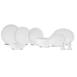 Karaca Tafelservice Für 4 Personen-Streamline Sunset Geschirrset für 4 Personen, 21-teilig Weıß01