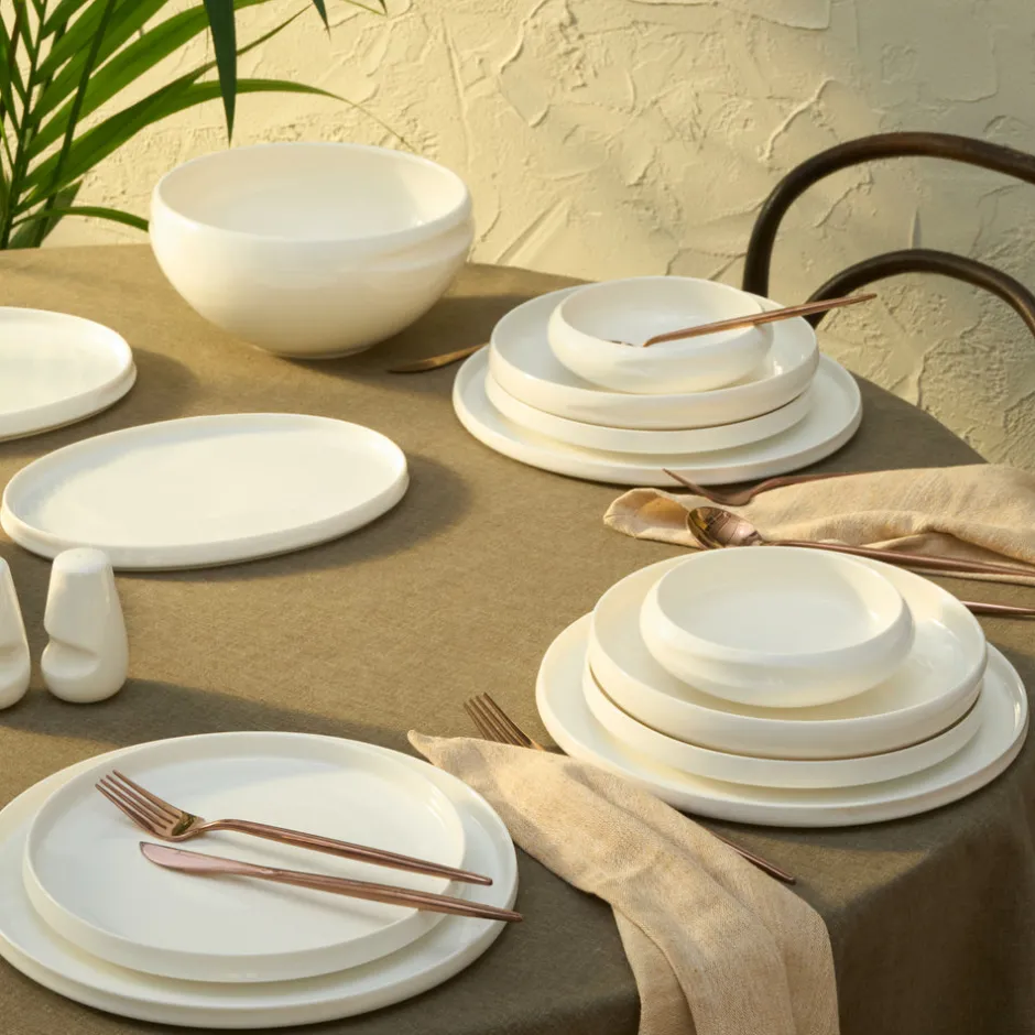 Karaca Tafelservice Für 4 Personen-Streamline Sunset Geschirrset für 4 Personen, 21-teilig Weıß01