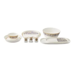 Karaca Tafelservice Für 12 Personen-Streamline Ventura New Generation Bone 59 Teilig Geschirrset für 12 Personen Multıfarben