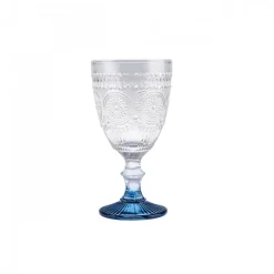 Karaca Weingläser & Kelchglas-Sunflower Kelch, Blau Blau01