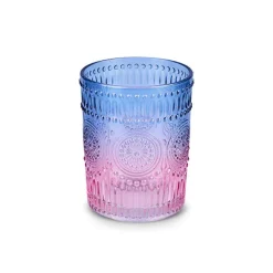 Karaca Wasserglas-Sunflower Wasserglas 250 ml, Blau Rosa Blau01