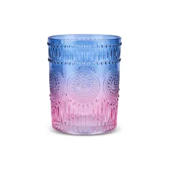 Karaca Wasserglas-Sunflower Wasserglas 250 ml, Blau Rosa Blau01