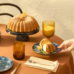 Karaca Kuchenplatte|Tortenplatte Servierteller Set-Sven 7-teiliges Dessert-Service-Set für 6 Personen Multıfarben