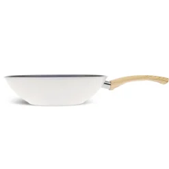 Karaca Wokpfanne|Keramikpfanne-Swiss Crystal 28 Cm Induktion Wok-Pfanne, Creme Creme01