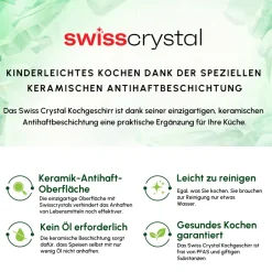 Karaca Swiss Crystal Produkte|Keramiktopf-Swiss Crystal Almond Cream Handle Flache Kasserolle 26 cm Creme01