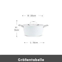 Karaca Swiss Crystal Produkte|Keramiktopf-Swiss Crystal Almond Cream Stielkasserolle 20 cm Creme01