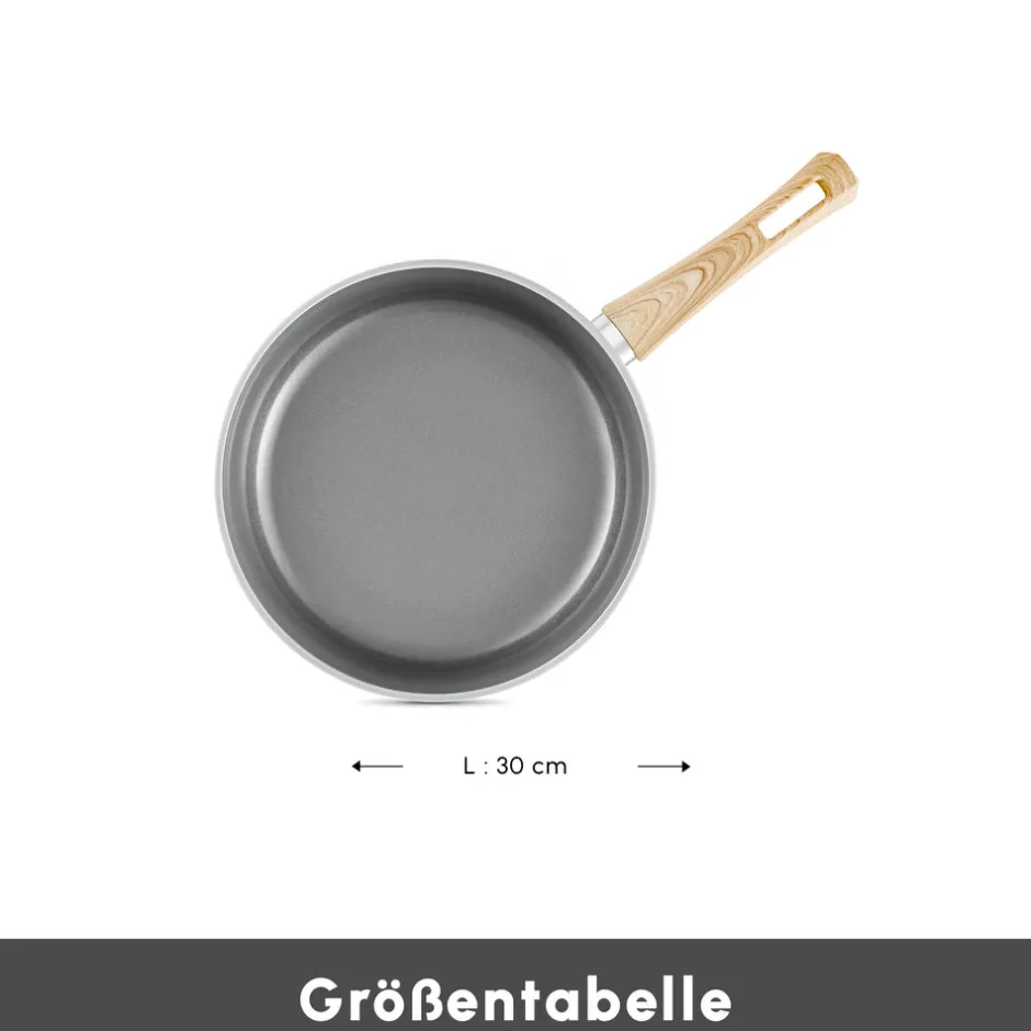 Karaca Keramikpfanne|Swiss Crystal Produkte-Swiss Crystal Induktions Pan Cremig, 30 Cm