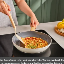 Karaca Keramikpfanne|Swiss Crystal Produkte-Swiss Crystal Induktions Pan Cremig, 30 Cm