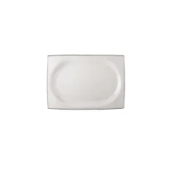 Karaca Tafelservice Für 12 Personen-Talia Cream 60-teiliges Tafelservice für 12 Personen Platin Eckig Platın