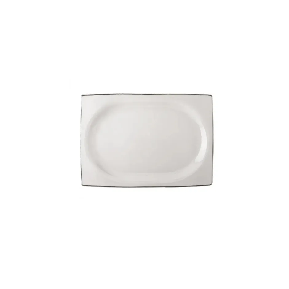 Karaca Tafelservice Für 12 Personen-Talia Cream 60-teiliges Tafelservice für 12 Personen Platin Eckig Platın