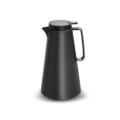 Karaca Thermoskannen-Thermoglas Lina Auslaufsichere Thermoskanne 1 Lt Schwarz Siyah