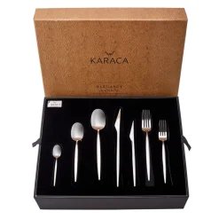 Karaca Bestecksets Für 12 Personen-Thor 316+ 84-teiliges Besteckset für 12 Personen Platın