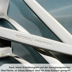 Karaca Bestecksets Für 12 Personen-Thor Elegance Besteckset , 84 teilig, 12 Personen Platın