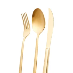 Karaca Bestecksets Für 6 Personen-Tivoli Matte Gold 6-Personen 30-teiliges Besteckset