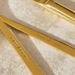 Karaca Bestecksets Für 6 Personen-Tivoli Shiny Gold 6-Personen 30-teiliges Besteckset