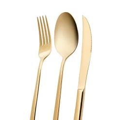 Karaca Bestecksets Für 6 Personen-Tivoli Shiny Gold 6-Personen 30-teiliges Besteckset