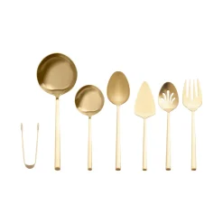 Karaca Servierbesteck-Tivoli 7-teiliges Servierset in Box, Gold