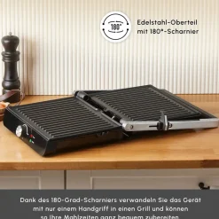 Karaca Toaster-Toastmaster Toaster und Grillmaschine, 2000W Inox