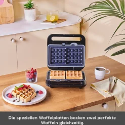 Karaca Toaster-Tote Sandwich- und Waffelmaschine Inox